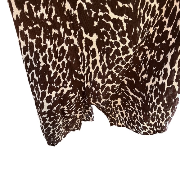 Roaman’s Animal Print Shirt Dress Women’s 22W Duster Coverup Plus Size Empire - Picture 4 of 13